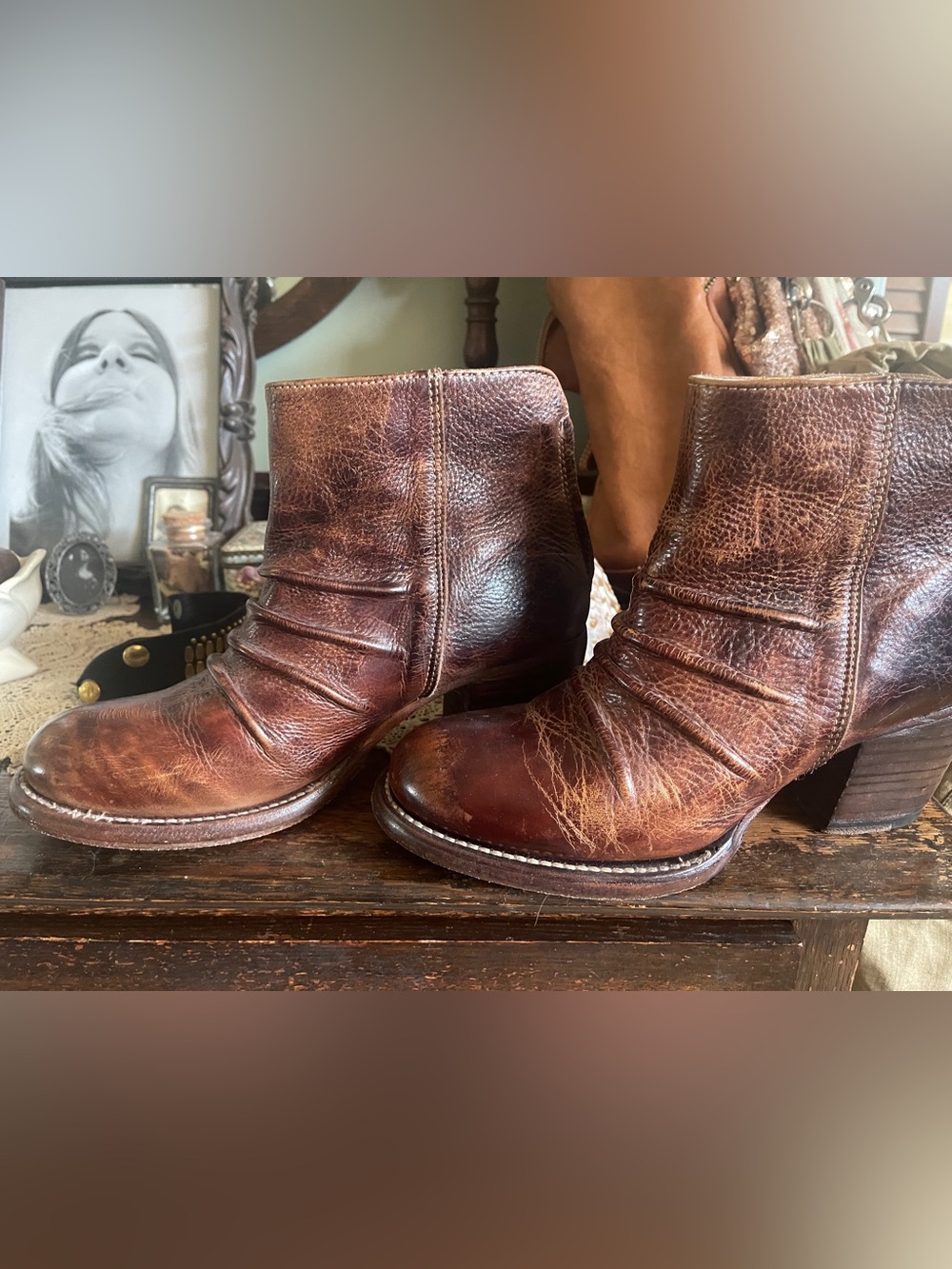 Leather Ankle Boots - Classic Pull-On Chelsea Style